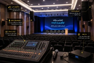 راهنمای انتخاب سیستم صوتی مناسب برای سالن همایش و کنفرانس